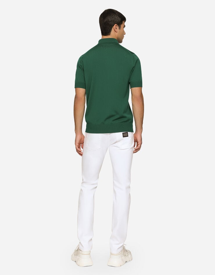 Dolce&Gabbana White skinny stretch jeans Multicolor GY07LDG8JR8