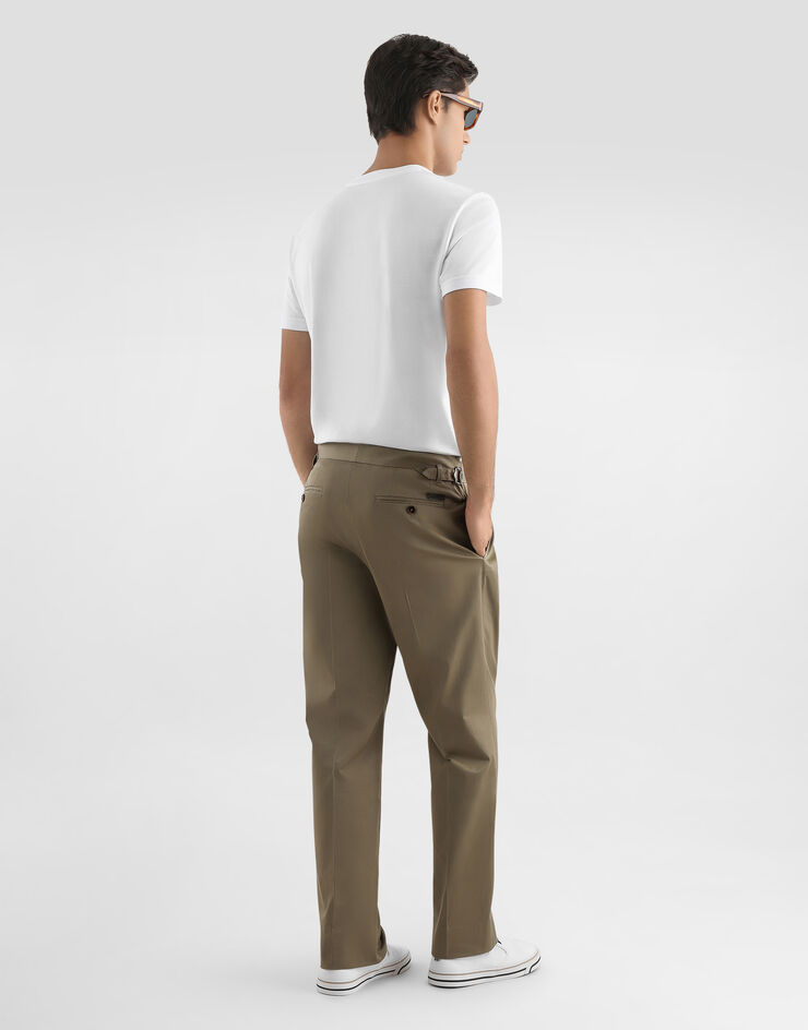 Dolce & Gabbana Cotton t-shirt with embroidery White G8RA2ZG7PZE