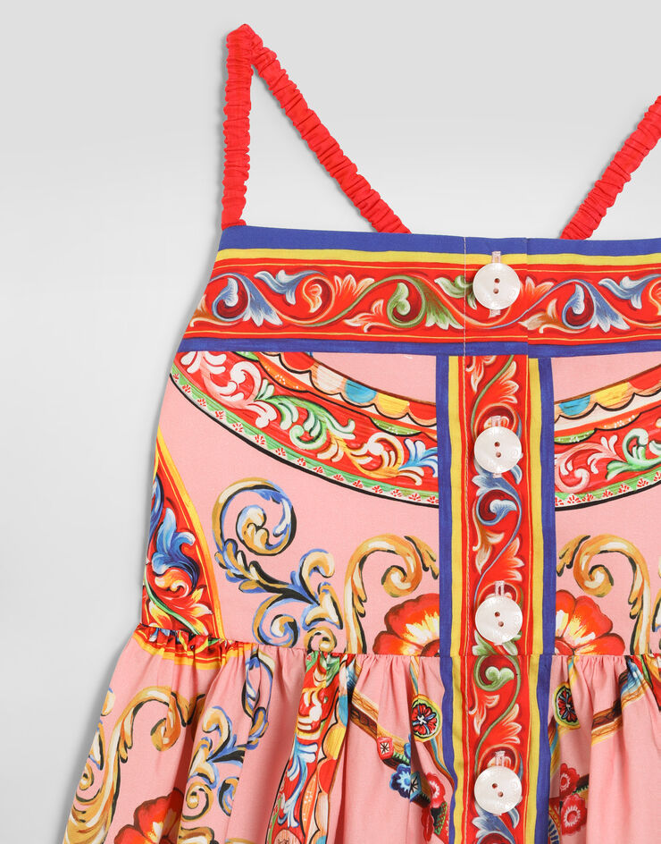 Dolce & Gabbana Carretto-print poplin dress Multicolor L54DV3FI5O1