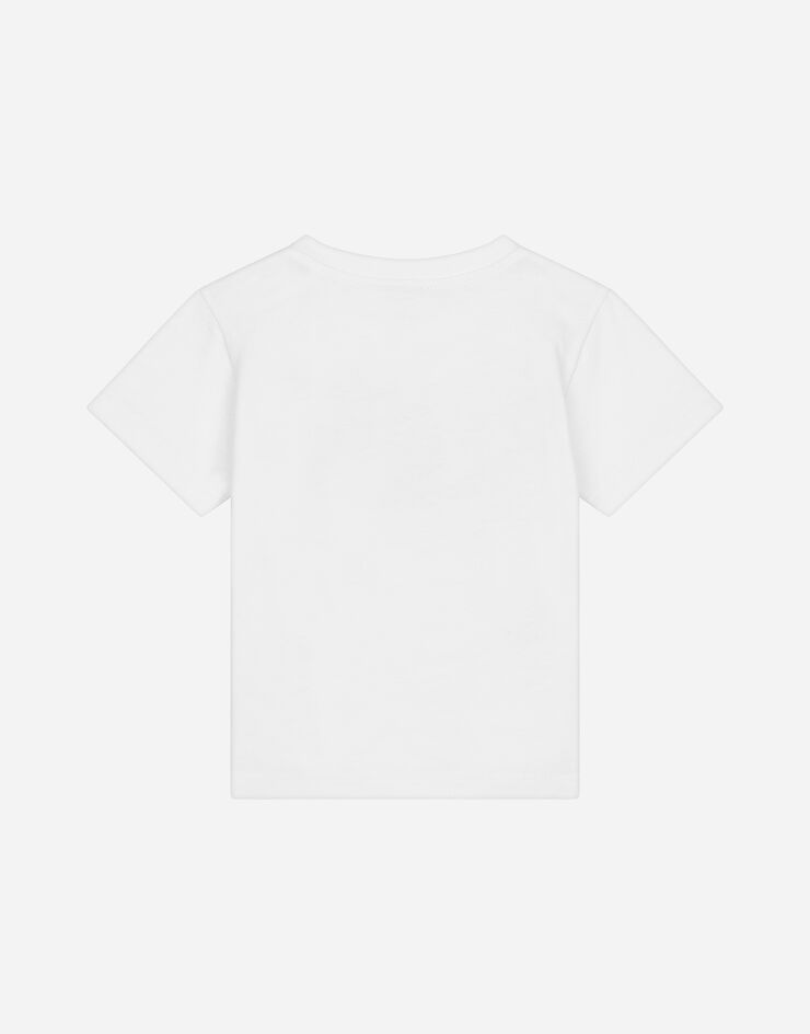 Dolce & Gabbana Camiseta de punto con logotipo DG Blanco L1JT7WG7L5O