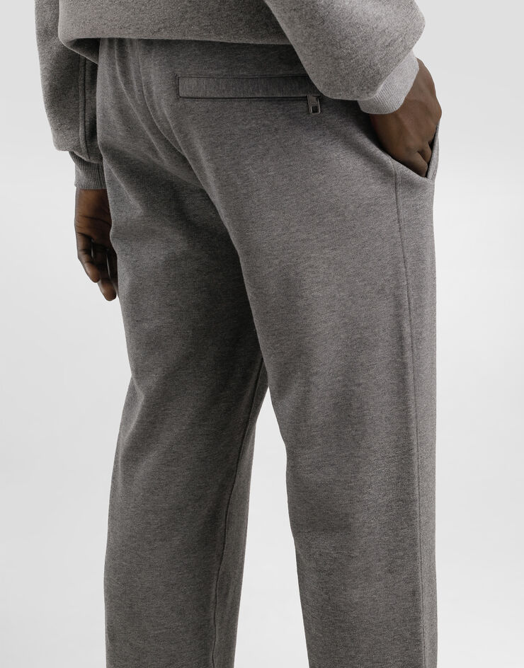 Dolce & Gabbana Jersey joggers with patch Grey GP0M5ZG7PJ7
