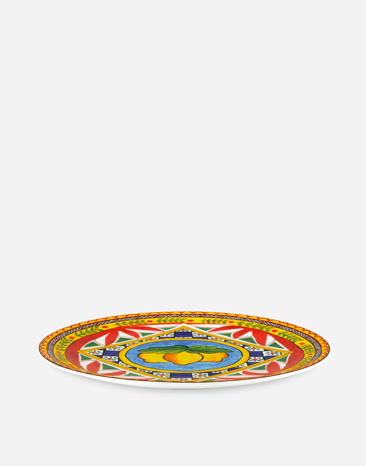 Dolce & Gabbana Assiette de présentation en Porcelaine Multicolore TC0010TCA16