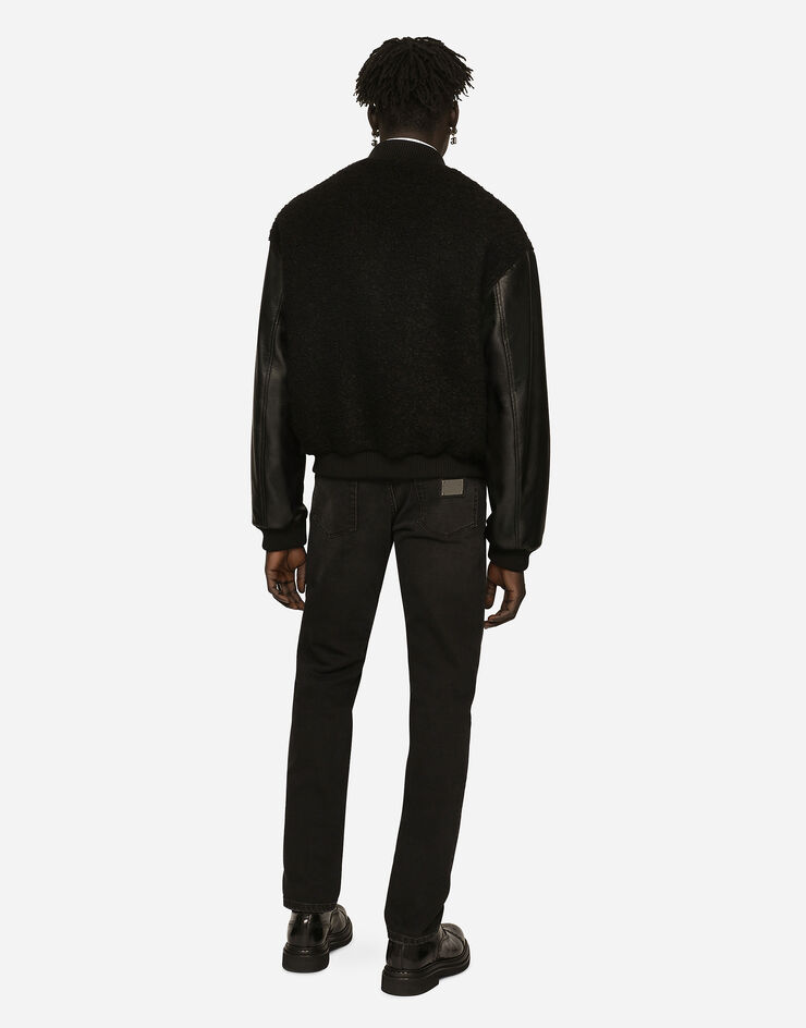 Dolce&Gabbana جينز دنيم مرن بقصة ضيقة وكشوط خفيفة متعدد الألوان GY07CDG8JT5