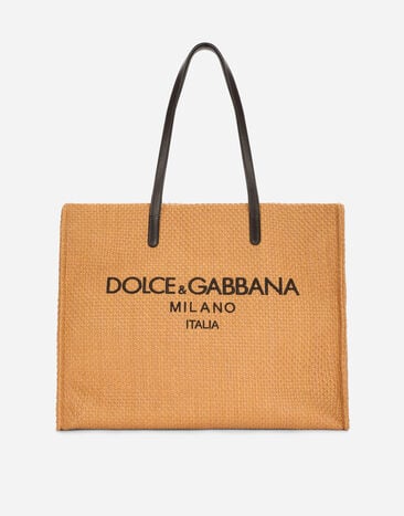Dolce & Gabbana Сумка-шоппер из рафии с логотипом Отпечатки BM2274AQ061