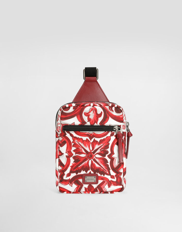 Dolce & Gabbana Majolica-print nylon waist bag Multicolor EM0142A0546