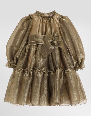 Dolce & Gabbana Moiré jacquard dress Gold L54DC7HJMF0