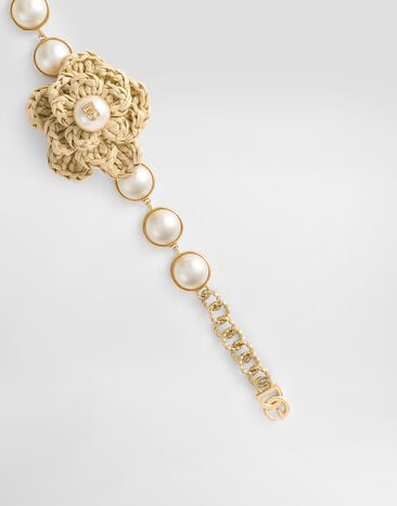 Dolce & Gabbana Raffia flower bracelet Gold WBR6R1W1111