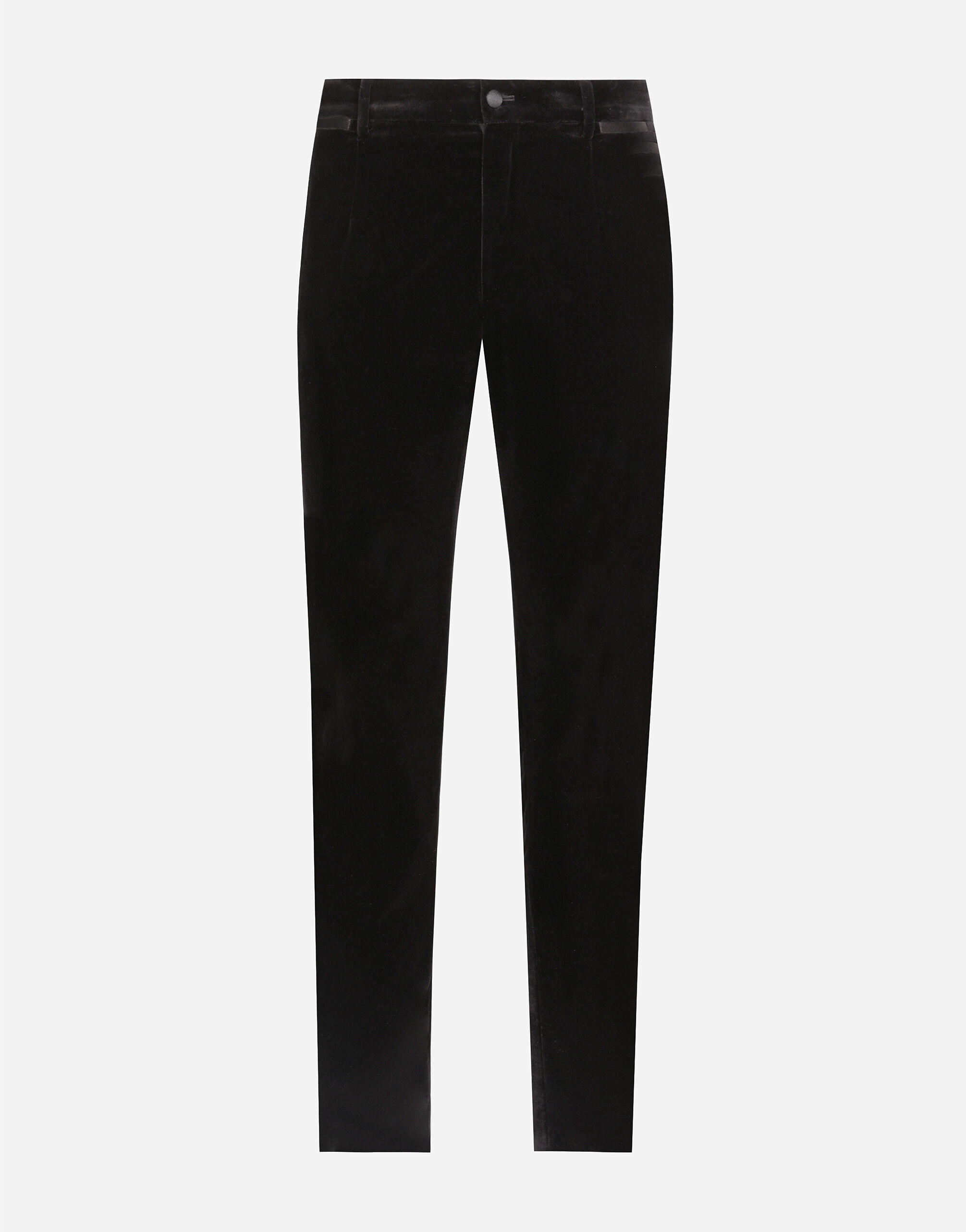 人気デザイナー Classic velvet tuxedo pants in Black for Men | Dolce&Gabbana® パンツ