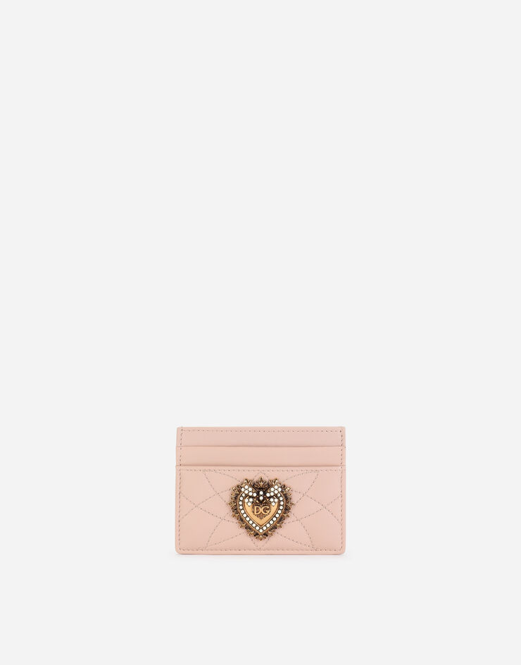 Dolce & Gabbana Porte-cartes de crédit Devotion Rose Pâle BI0330AV967
