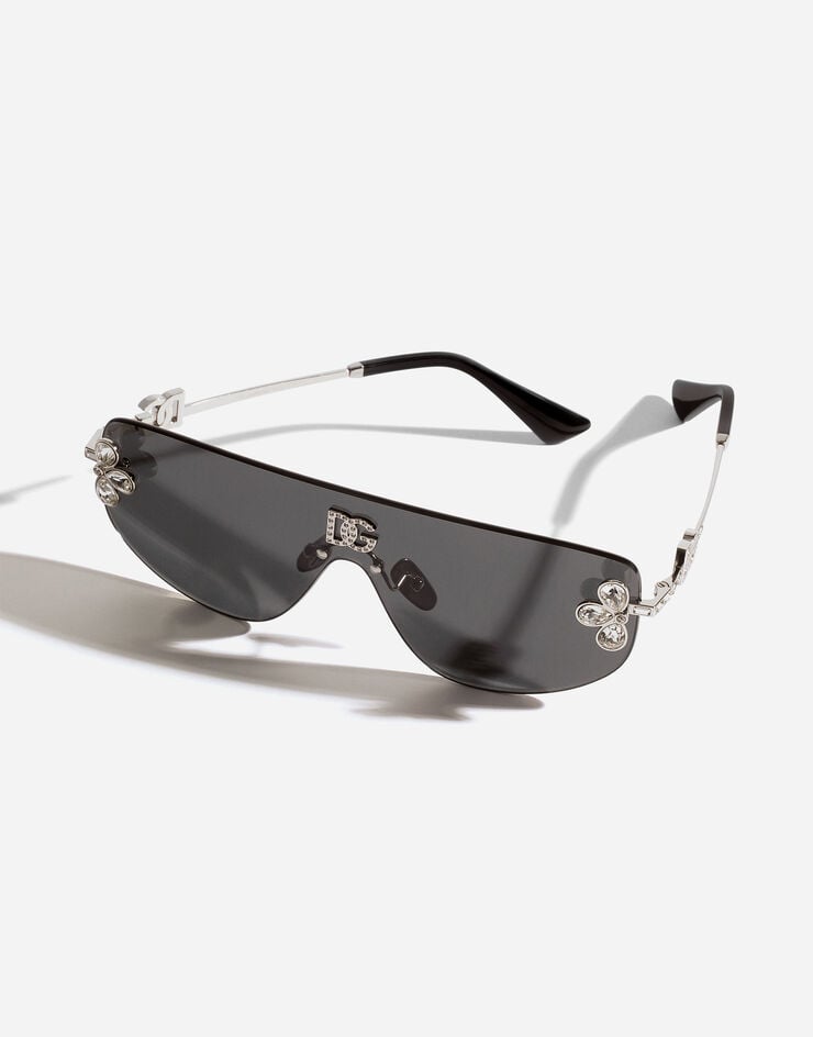 Dolce & Gabbana DG Crystals Sunglasses Silver VG2333VM587