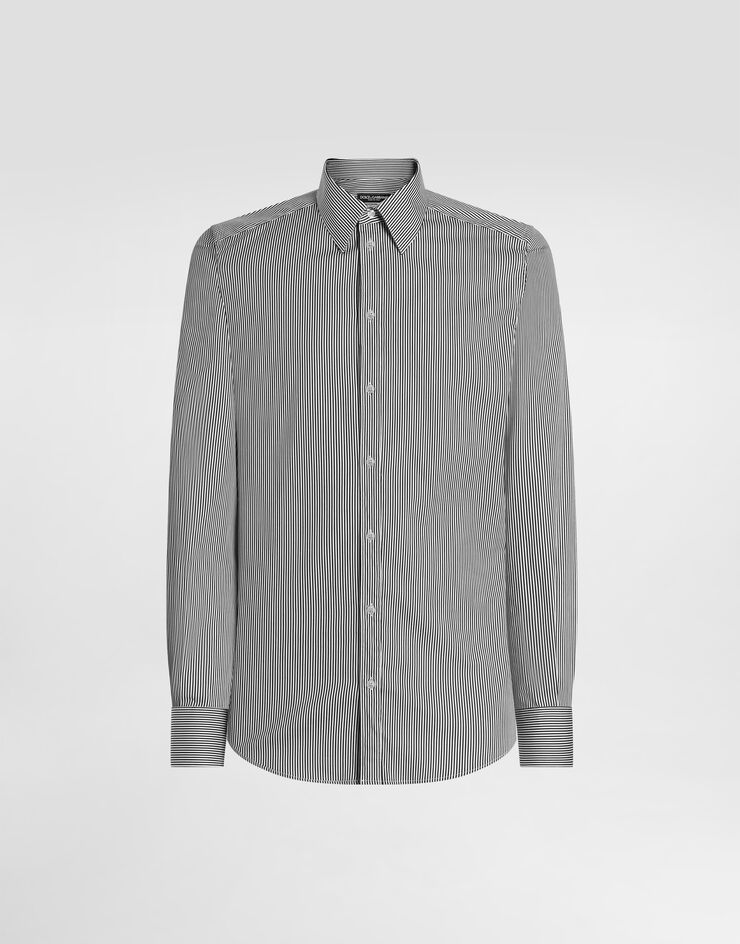 Dolce & Gabbana Striped popeline gold shirt Multicolor G5KH7TFRRED