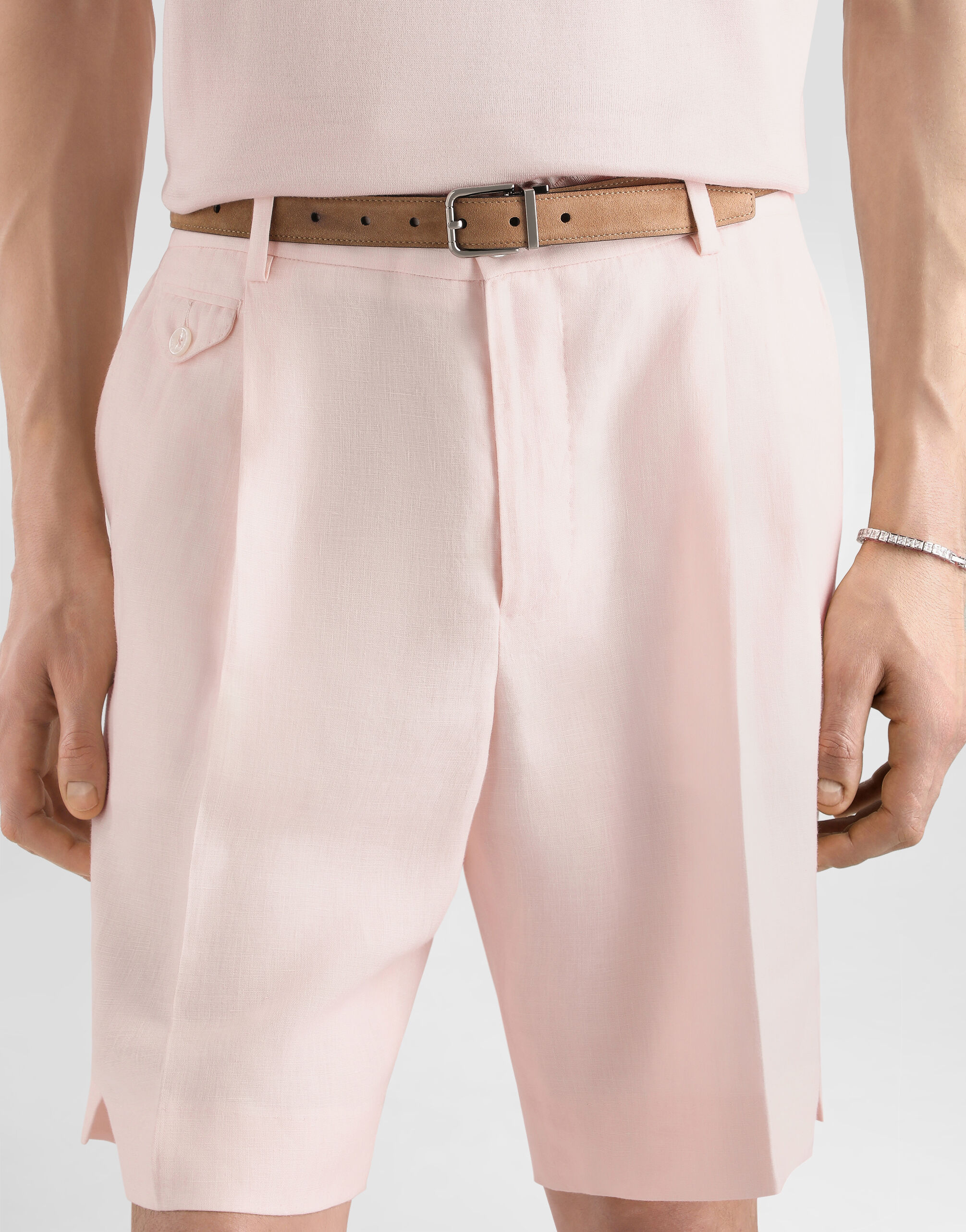 Linen bermuda shorts - thumbnail 9