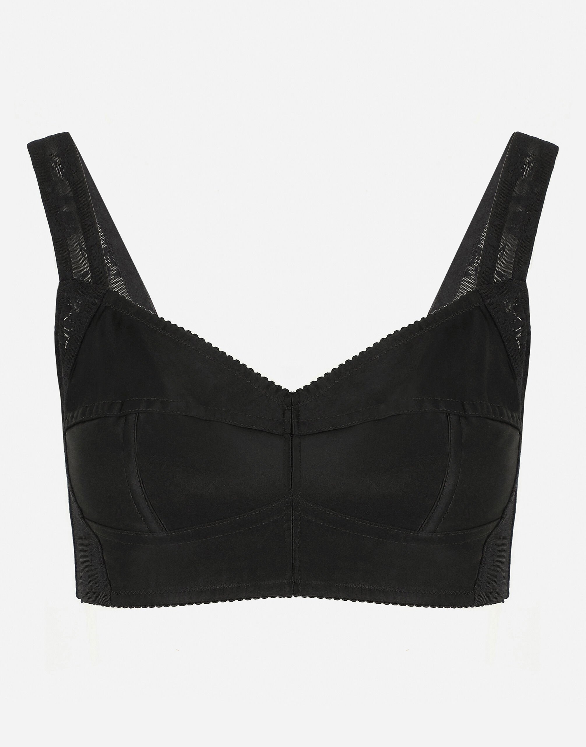 Dolce & Gabbana Top in raso Nero BB6002AI413