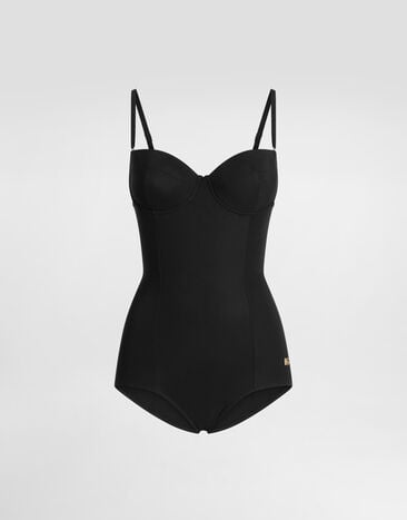 Dolce & Gabbana Bañador entero balconette Negro O9A13JONO12