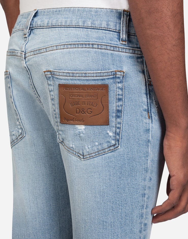 Dolce & Gabbana Light colored stretch skinny jeans AZUL GY07LDG8BZ1