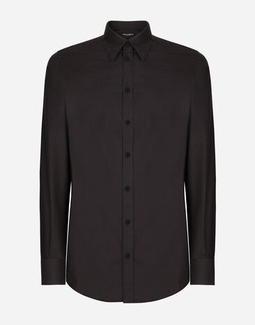 Dolce & Gabbana Cotton Martini-fit shirt Multicolor G5LP8TFM5GL