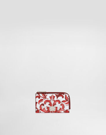 Dolce & Gabbana Majolica-print calfskin card holder Multicolor BP3274A0646
