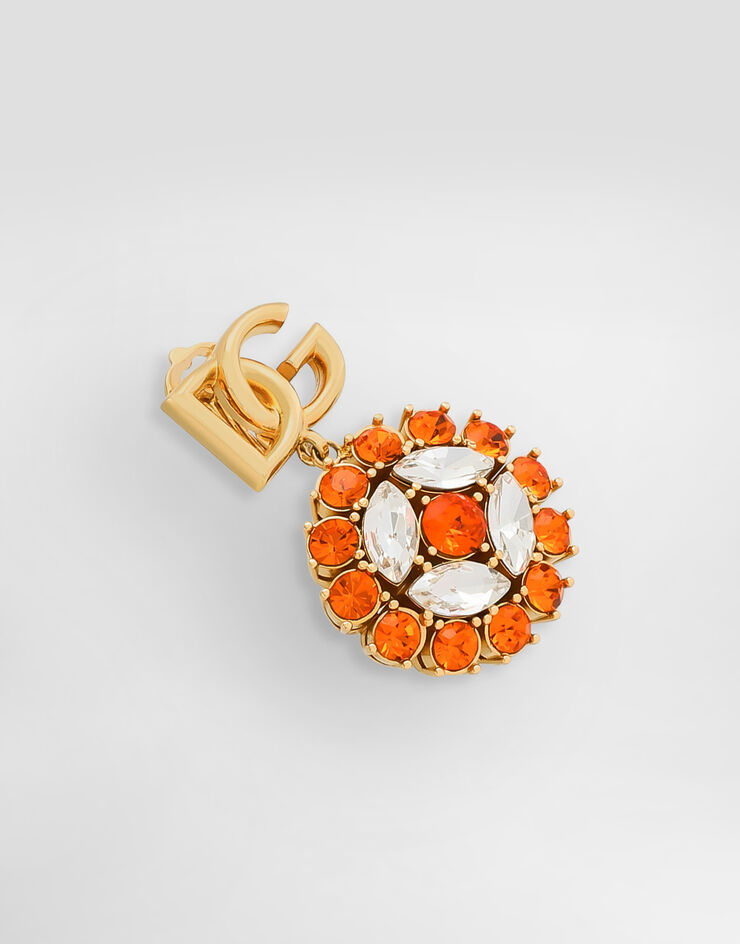 Dolce & Gabbana Clip earrings with rhinestones Dolce & Gabbana Clip earrings with rhinestones Gold WES6M3W1111