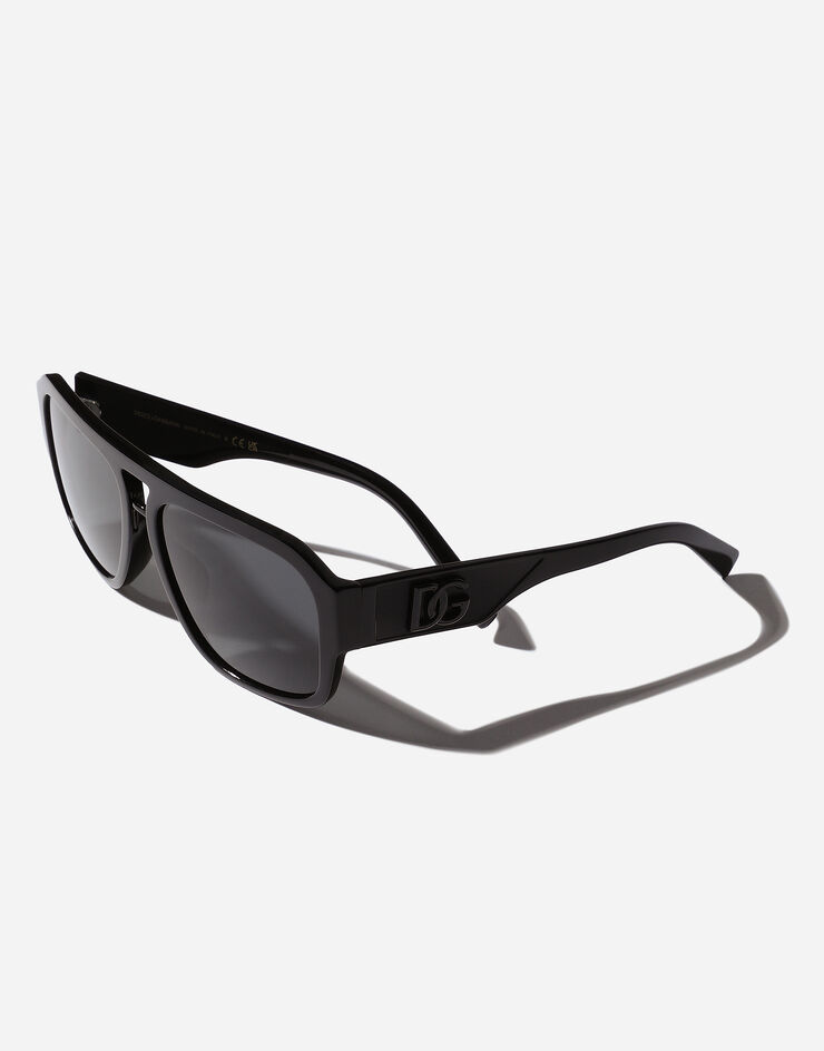 Dolce & Gabbana Sonnenbrille DG Crossed Schwarz VG440AVP187