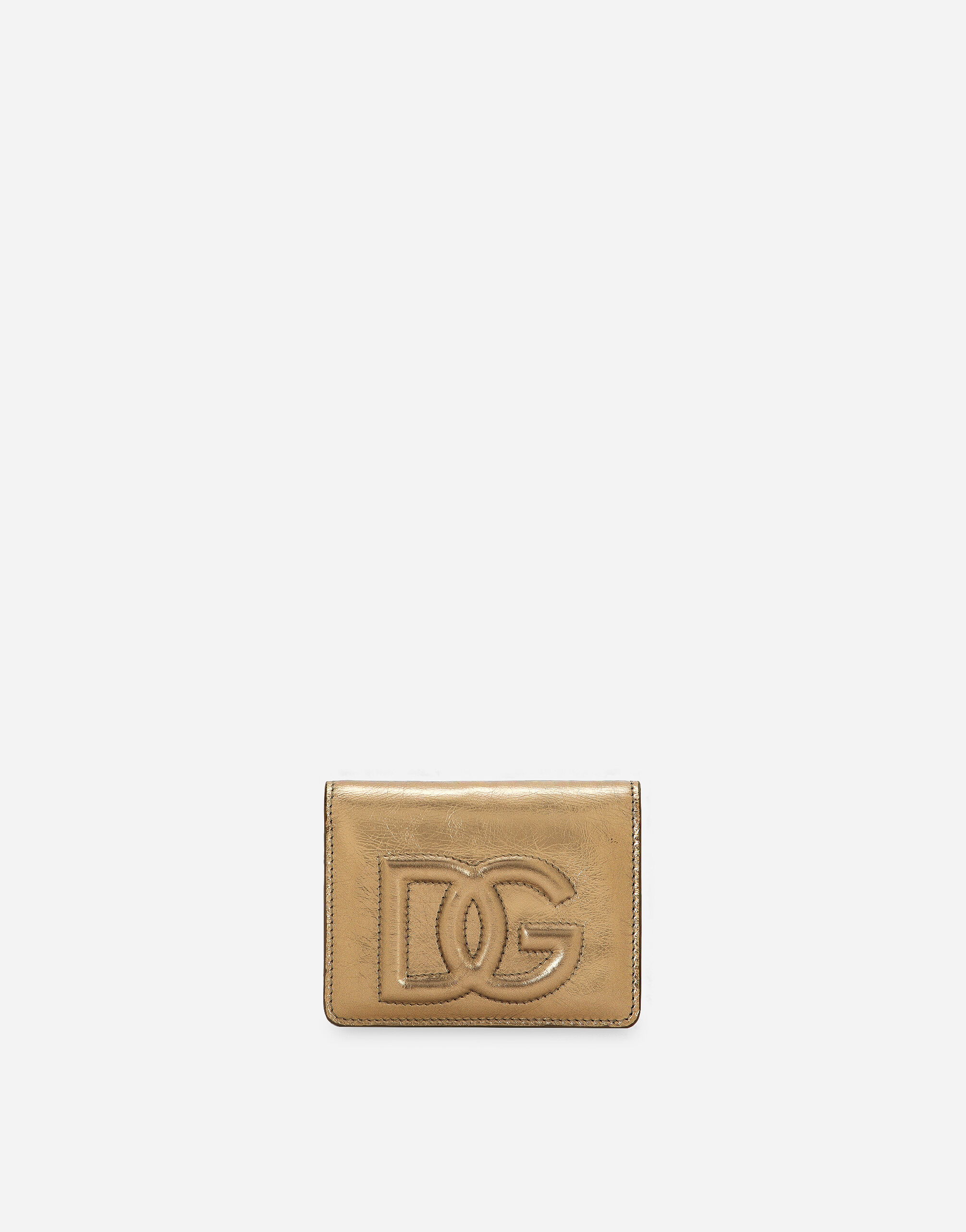 Dolce & Gabbana DG 로고 콘티넨털 지갑 골드 WRQA1GWQC01