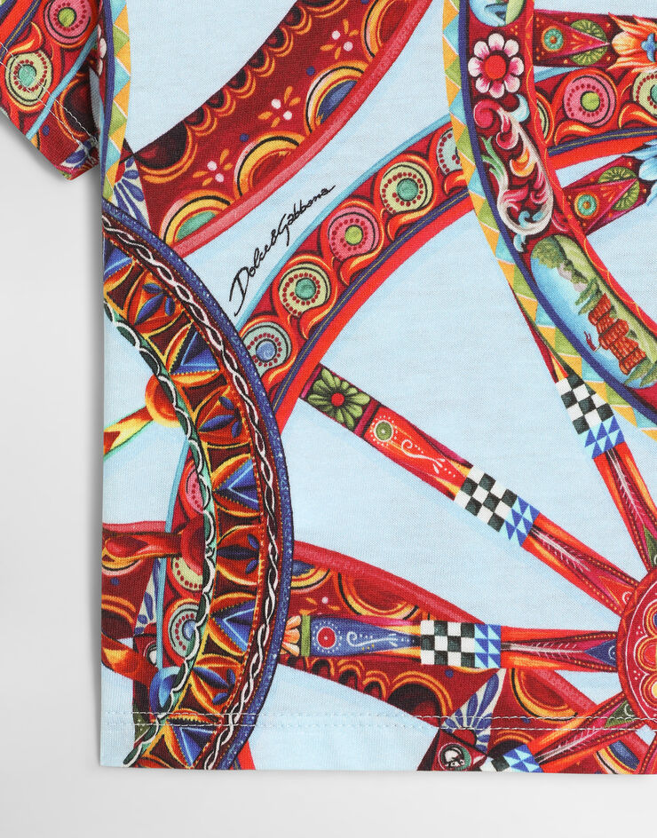 Dolce & Gabbana Carretto-print jersey t-shirt Multicolor L1JTEYHS7RI