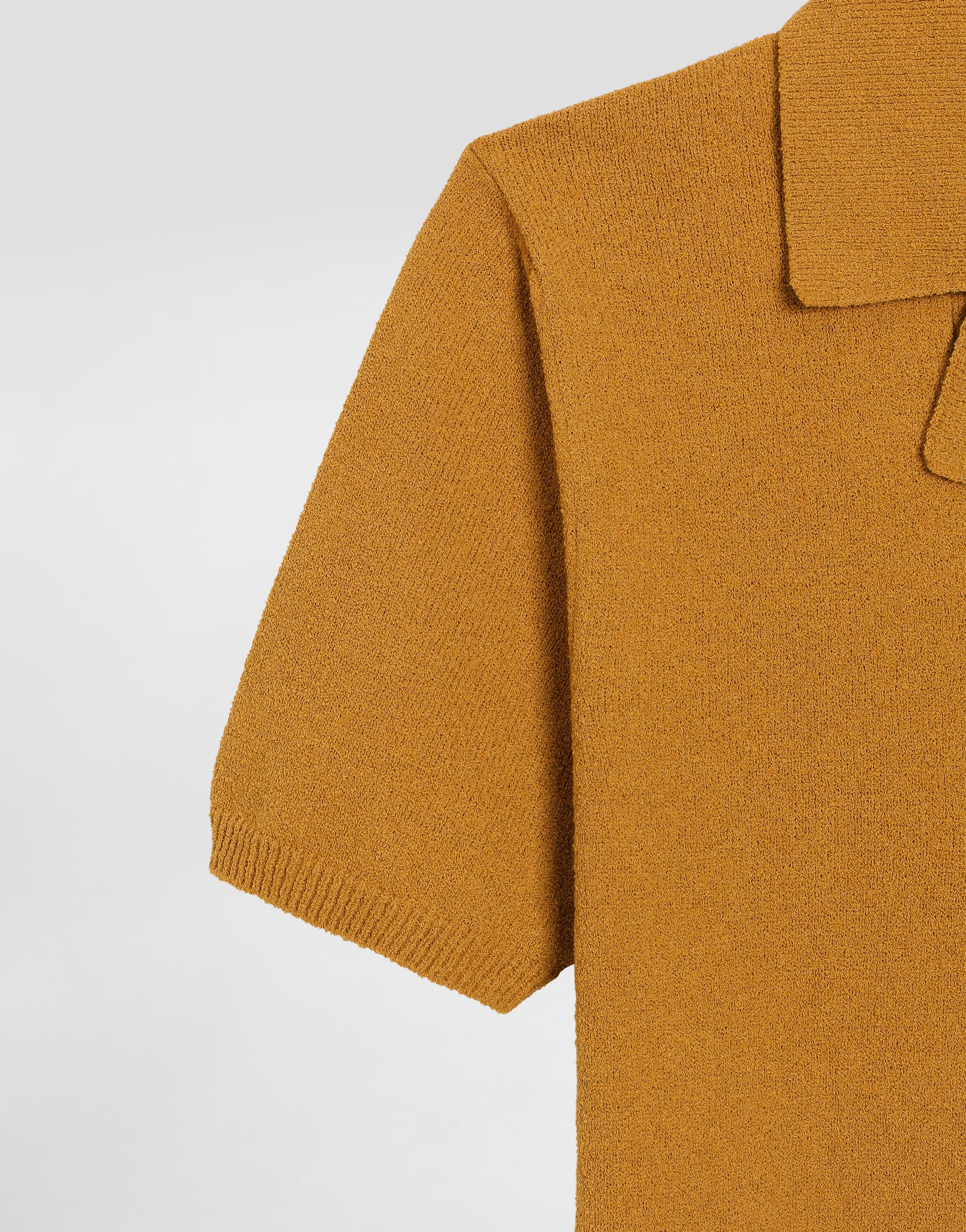 Cotton knit polo shirt