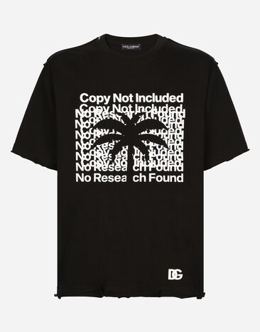 Dolce & Gabbana Short-sleeved banana-tree-print T-shirt Print G8RV9TII7CZ