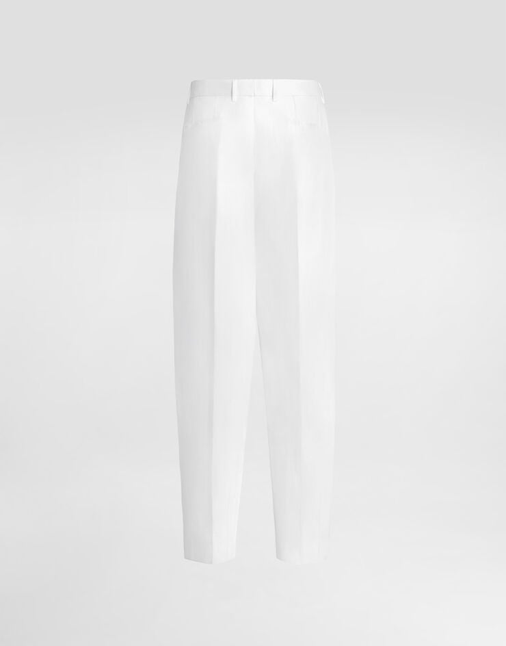Dolce & Gabbana Pantalon en lin White GP10DTFU4JB