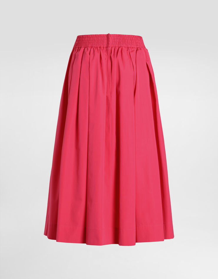 Dolce & Gabbana Cotton calf-length circle skirt Fuchsia F4CFETFU61A