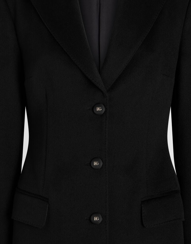 Dolce & Gabbana Dolce single-breasted coat in wool Dolce & Gabbana Dolce single-breasted coat in wool Black F0Q41THU2CA