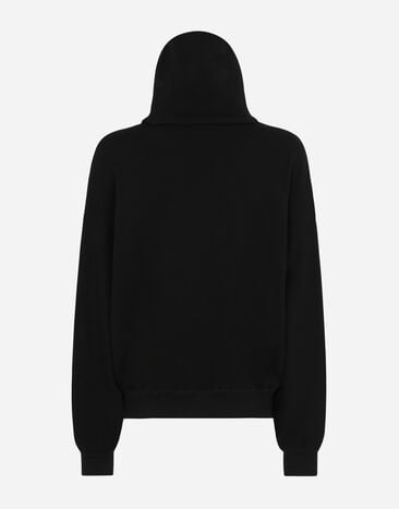 Dolce & Gabbana Sweat-shirt à capuche en coton RAZER Noir I9AMAMG7M9F