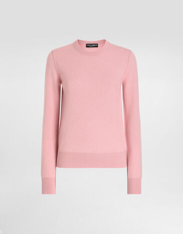 Dolce & Gabbana Cashmere sweater with inside-out seams Pink FXX48TJBW0B