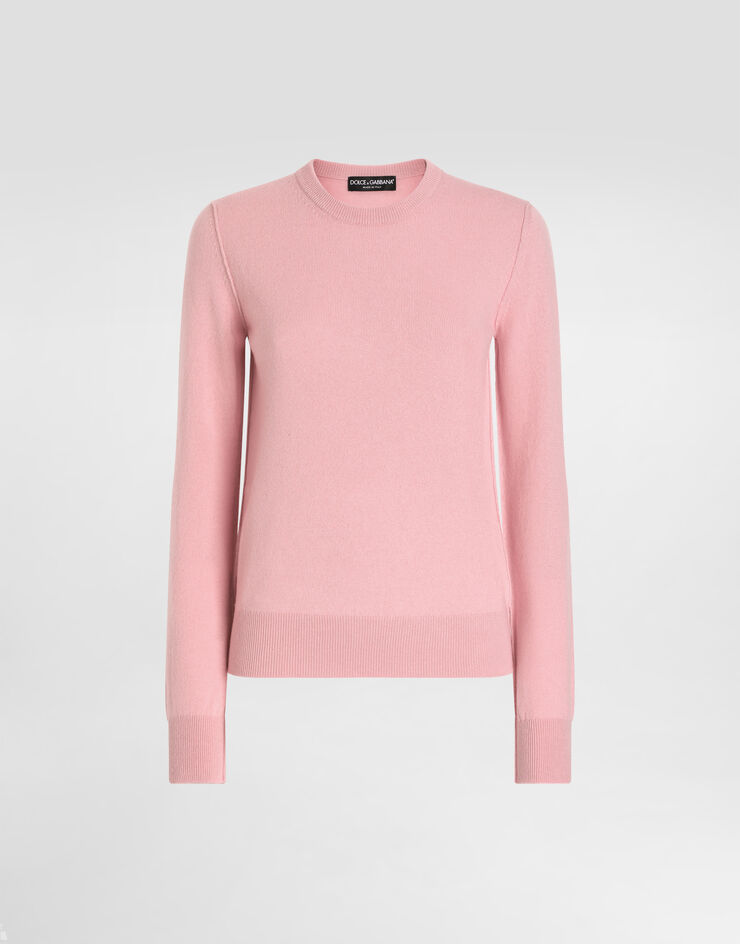 Dolce & Gabbana 倒缝羊绒针织衫 Pink FXX48TJBW0B