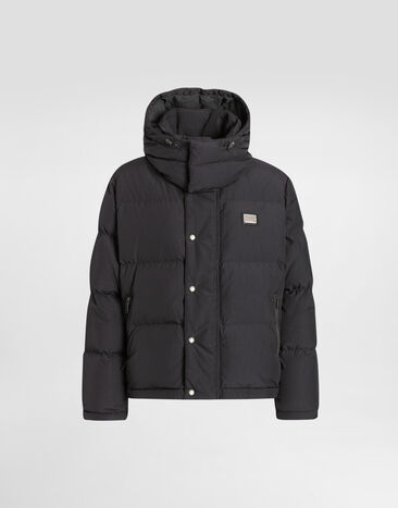 Dolce & Gabbana Padded and quilted jacket Grey G9BRFTFUS28