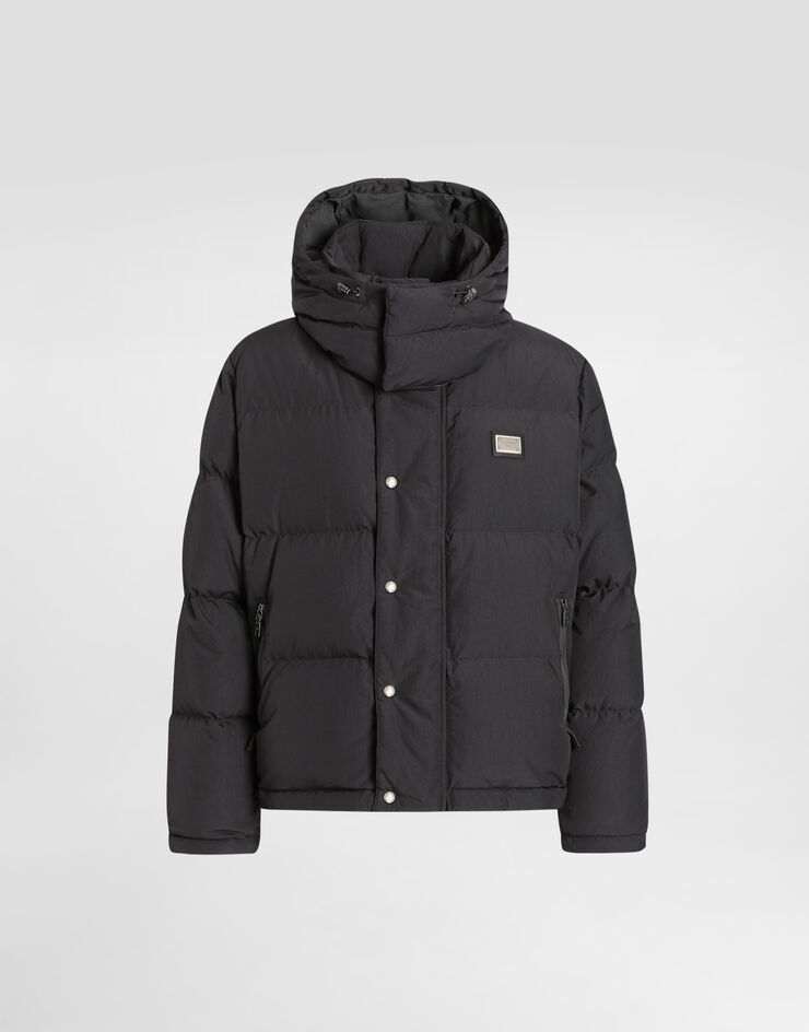 Dolce & Gabbana Padded and quilted jacket Grey G9BRFTFUS28