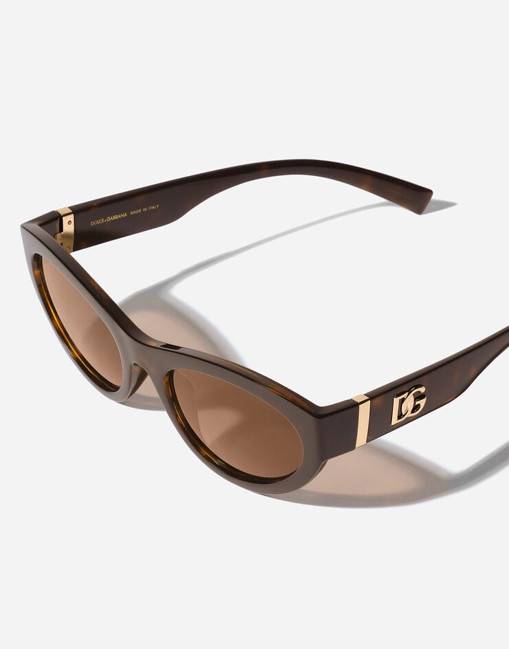 Dolce & Gabbana DG Crossed Sunglasses Havana VG6207VN273