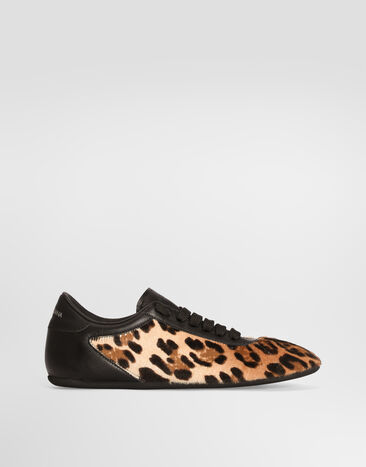 Dolce & Gabbana Leo pony hair soft ballet sneakers Print CK2485A3S66
