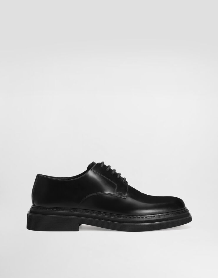 Dolce & Gabbana Brushed calfskin derby Black A10880A1203