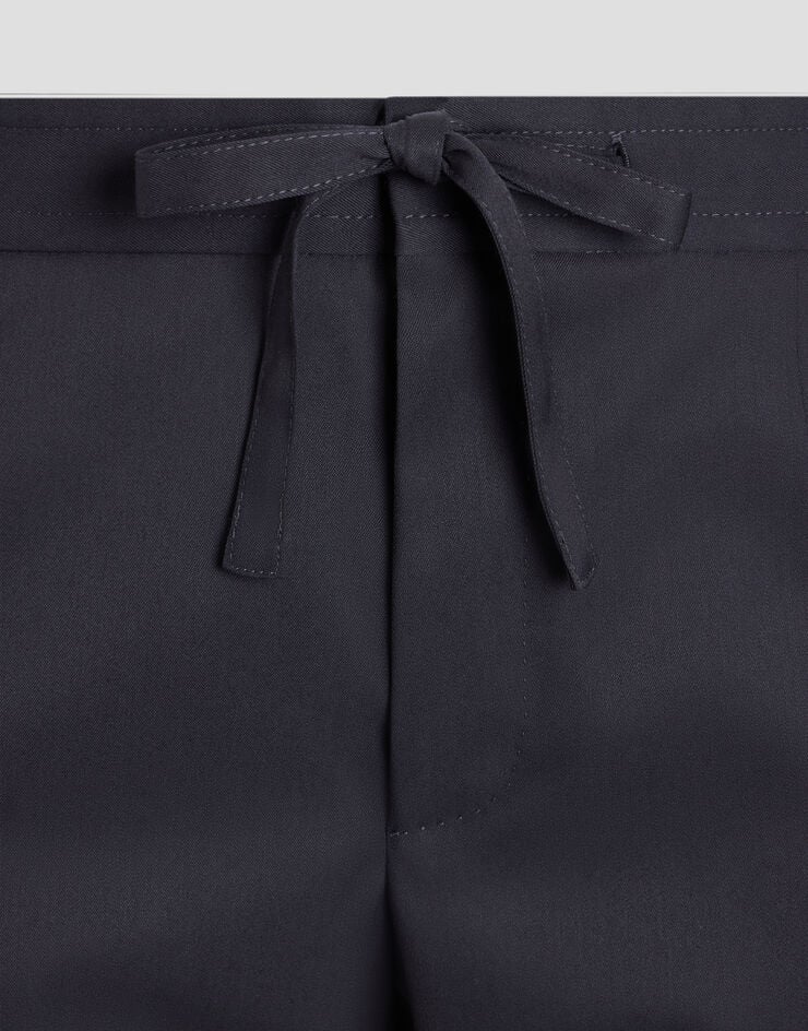 Dolce & Gabbana Technical wool jogging trousers Blue GP264TFUZFG