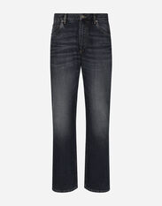 Dolce & Gabbana Jeans over denim lavato blu Nero G2PS2THJMOW