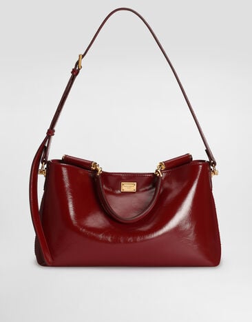 Dolce & Gabbana Medium Vittoria calfskin handbag Red BB7896AZ000