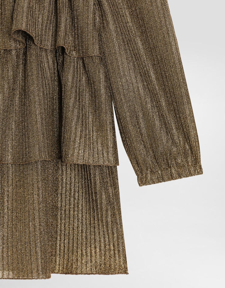 Dolce & Gabbana Lamé fabric dress Dolce & Gabbana Lamé fabric dress Gold L54DC2FRMD8