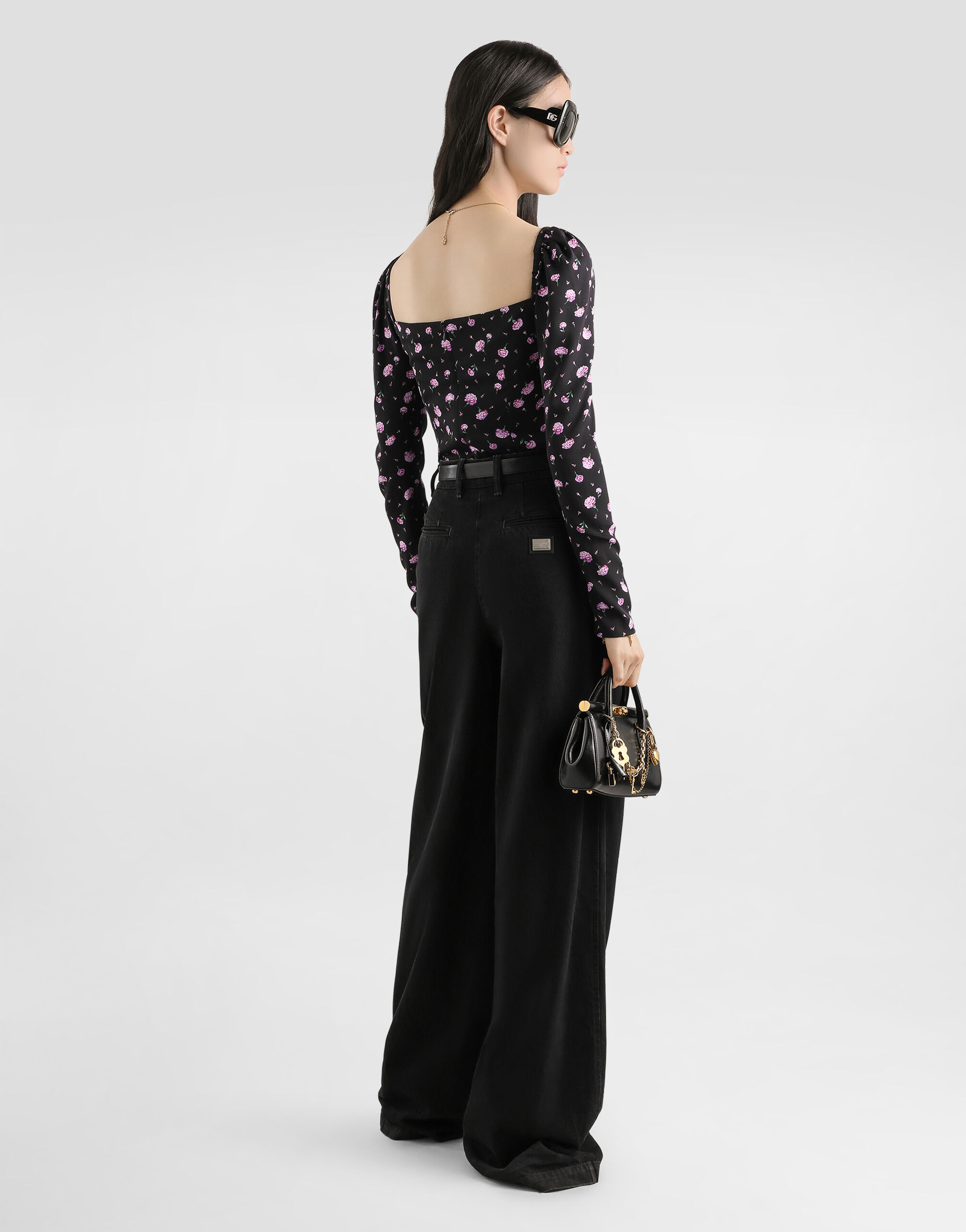 5-pocket denim trousers in Multicolor for Women | Dolce&Gabbana® US
