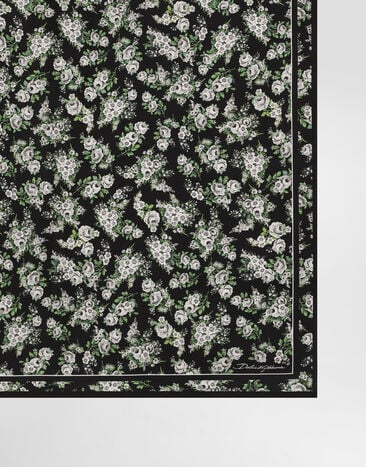 Dolce & Gabbana Foulard 70x70 in twill di seta stampa bouquet di fiorellini Multicolore FN092RGDDUH