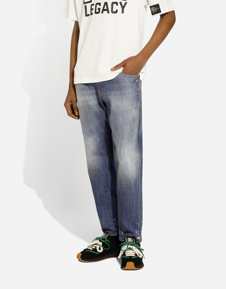 Dolce & Gabbana Vaqueros loose de denim Multicolor GYJDADG8LM8