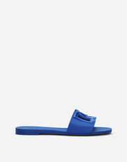Dolce & Gabbana Rubber beachwear sliders Blue CW2215AN994