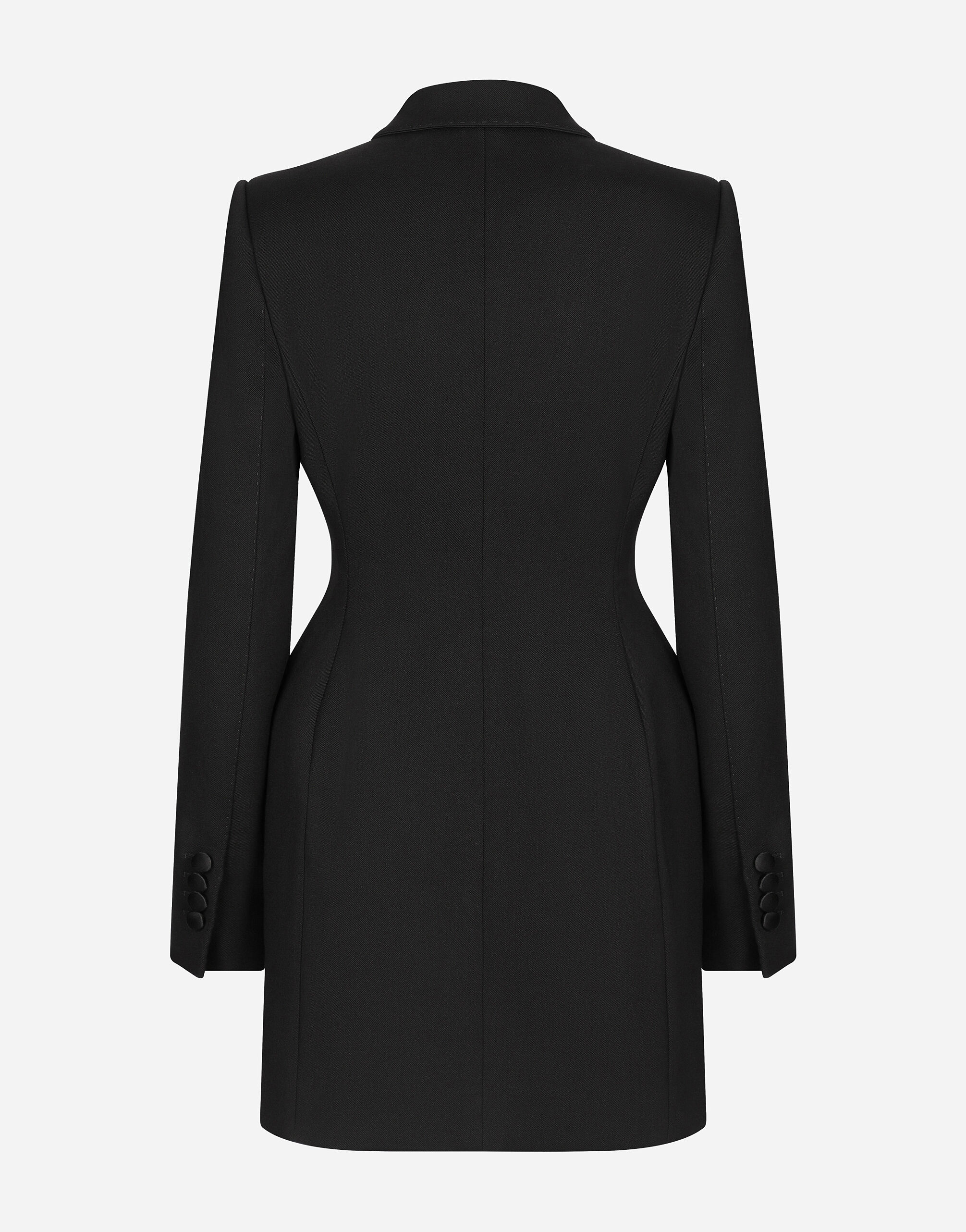 【関税&送料込】Dolce & Gabbana Double-Breasted Coat Long double-breasted Dolce tuxedo jacket in stretch wool in