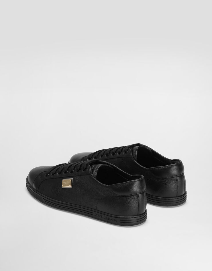 Dolce & Gabbana Sneaker Saint Tropez aus Kalbsleder Schwarz CS1735AN990