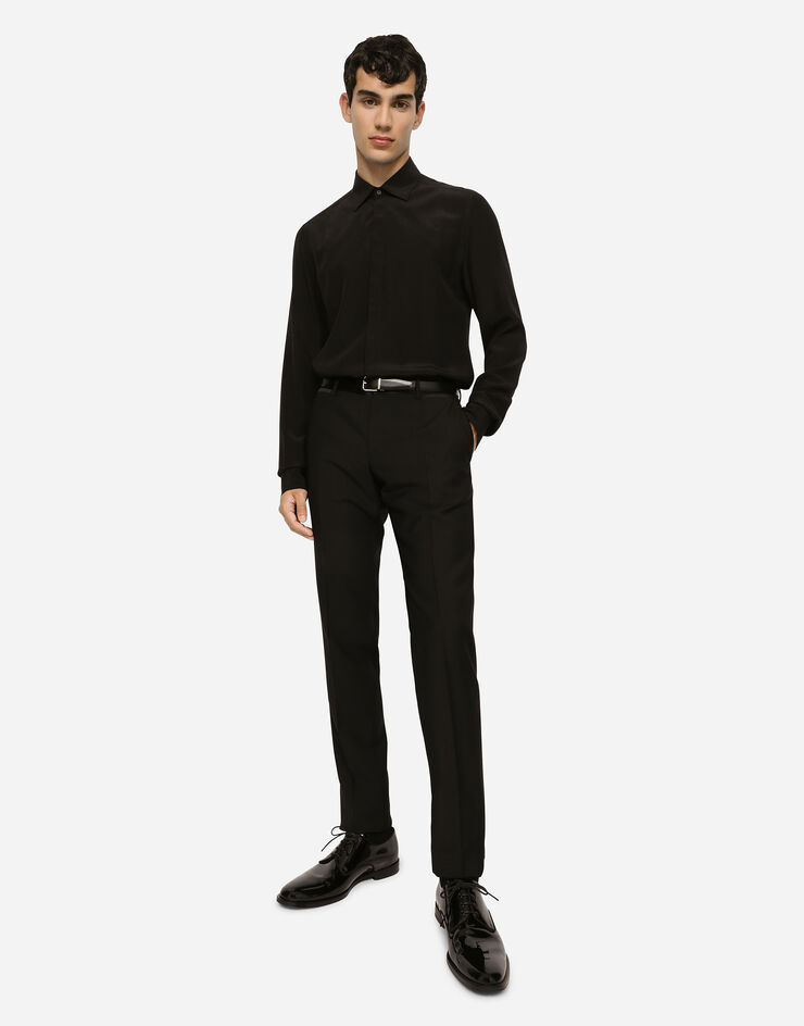 Dolce & Gabbana Wool tuxedo pants Negro GYA5MTFU2OX