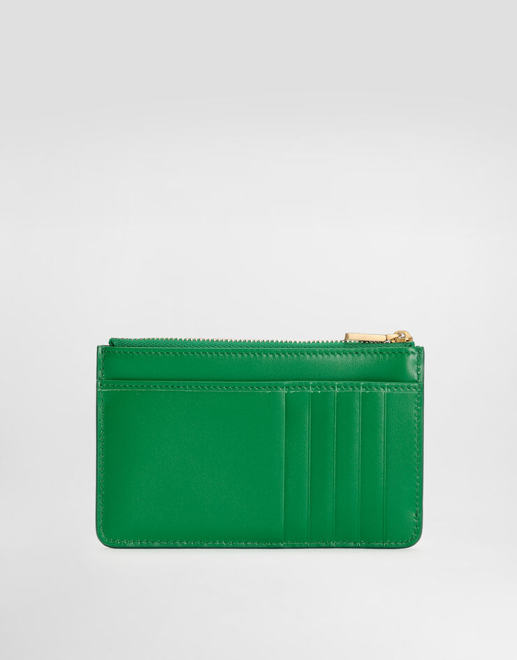 Dolce & Gabbana Kartenetui DG Logo mittelgroß Grün BI1261AG081